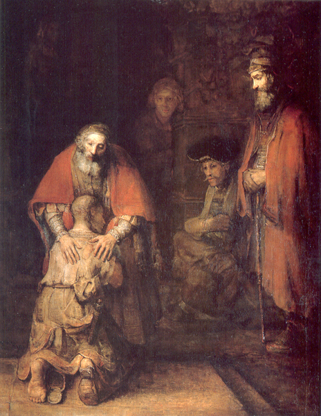 464x600 Return Of The Prodigal Son By Rembrandt Van Rijn - Rembrandt Prodigal Son Painting