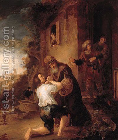 400x475 The Return Of The Prodigal Son (After) Rembrandt Van Rijn - Rembrandt Prodigal Son Painting