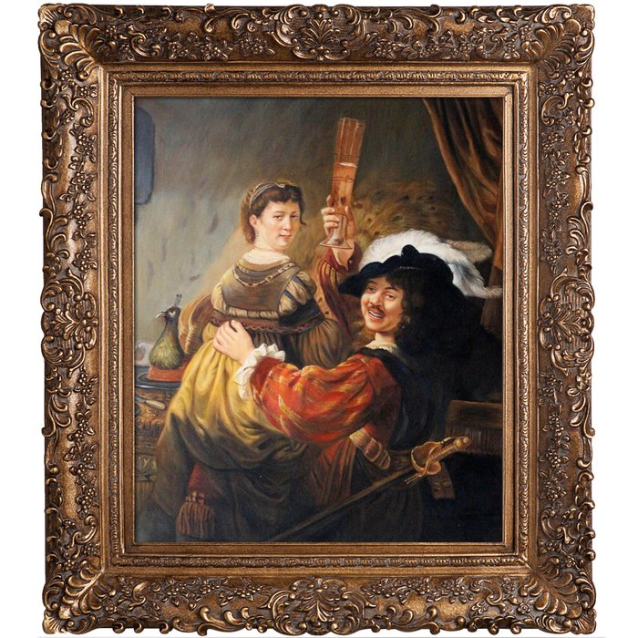 700x700 Tori Home Rembrandt And Saskia In The Parable Of The Prodigal Son - Rembrandt Prodigal Son Painting