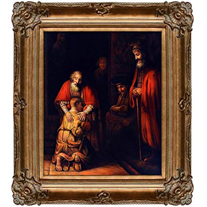 425x425 Overstockart Return Of The Prodigal Son Framed Oil - Rembrandt Prodigal Son Painting