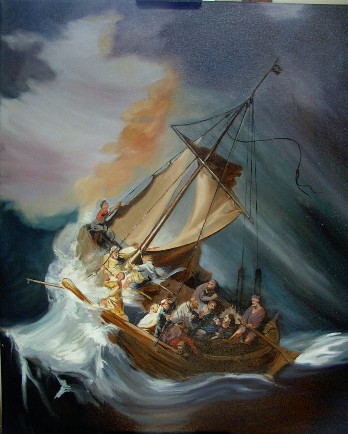 348x434 Master Of The Month - Rembrandt Ship Painting