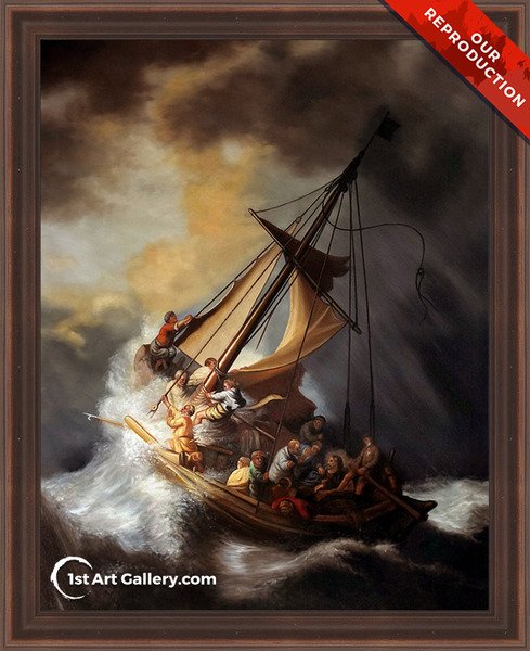 489x600 Rembrandt Reproduction Samples 1st Art Gallery - Rembrandt Ship Painting