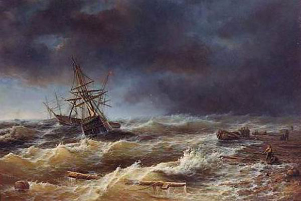 600x400 Ship Paintings For Sale - Rembrandt Ship Painting