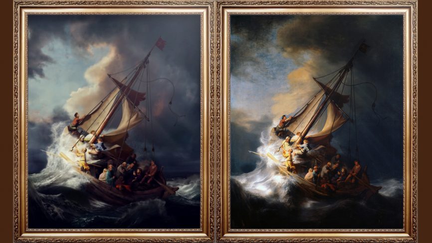 866x487 An Indian Designer Recreated A Rembrandt Masterpiece With Just - Rembrandt Ship Painting