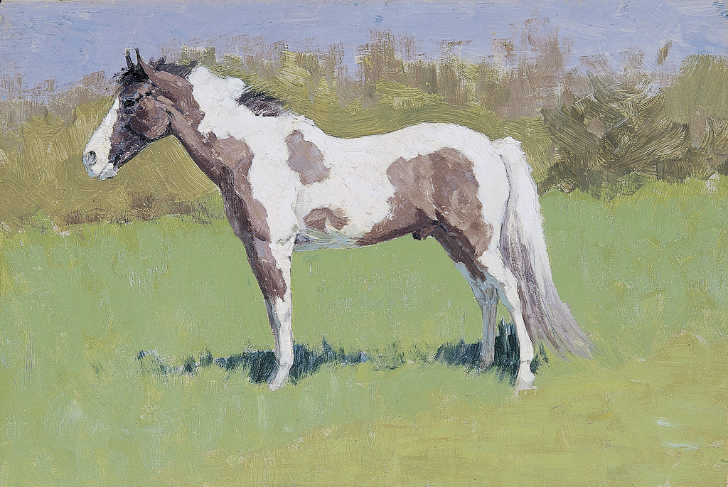 1024x685 Untitled Horse Study, Frederic Remington Untitled Horse - Remington Horse Painting