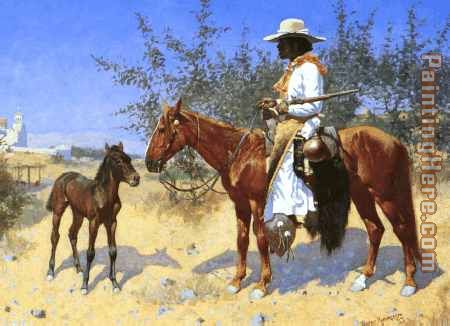 450x326 Frederic Remington The Sentinel Painting Anysize 50% Off - Remington Painting