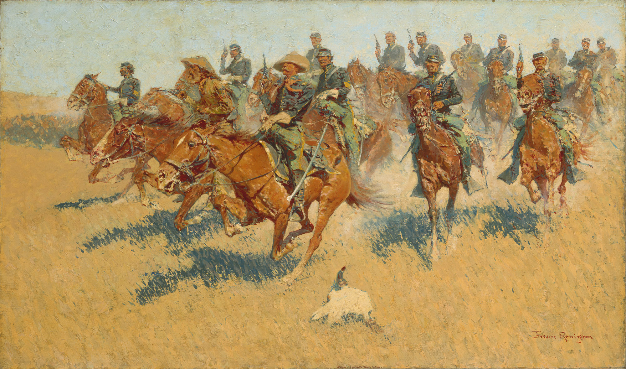 2000x1178 On The Southern Plains Frederic Remington 11.192 Work Of Art - Remington Painting
