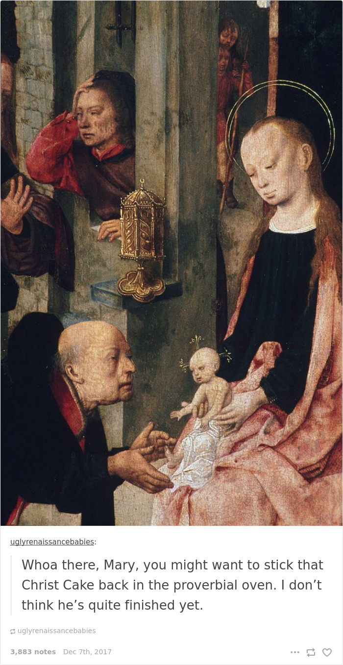 700x1357 This Tumblr Dedicated To Ugly Babies In Renaissance Paintings Is - Renaissance Baby Painting