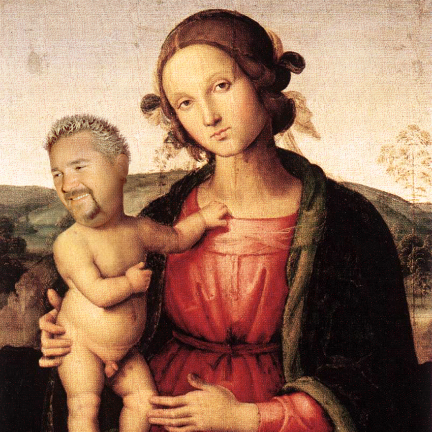 850x850 10 Paintings Of Guy Fieri As Every Renaissance Baby - Renaissance Baby Painting