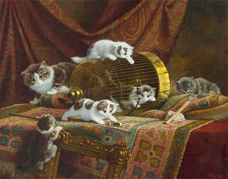 800x626 Image Result For Renaissance Painting Cats Still Life - Renaissance Cat Painting