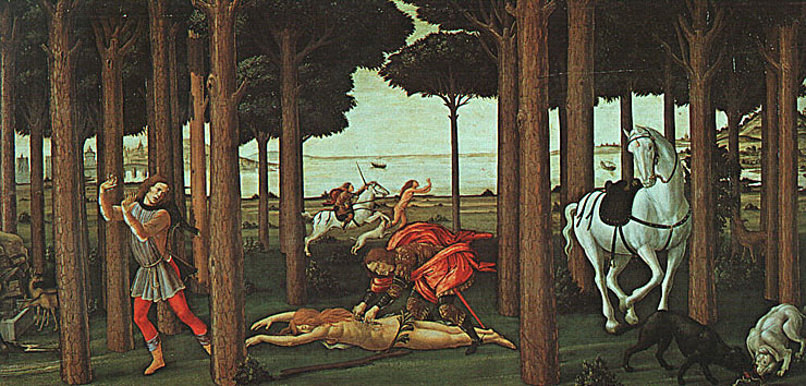 740x354 Sandro Botticelli - Renaissance Knight Painting