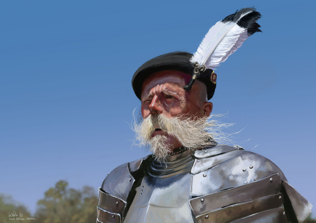 1024x724 The Knight (Painting Study) Bay Area Renaissance Festival - Renaissance Knight Painting