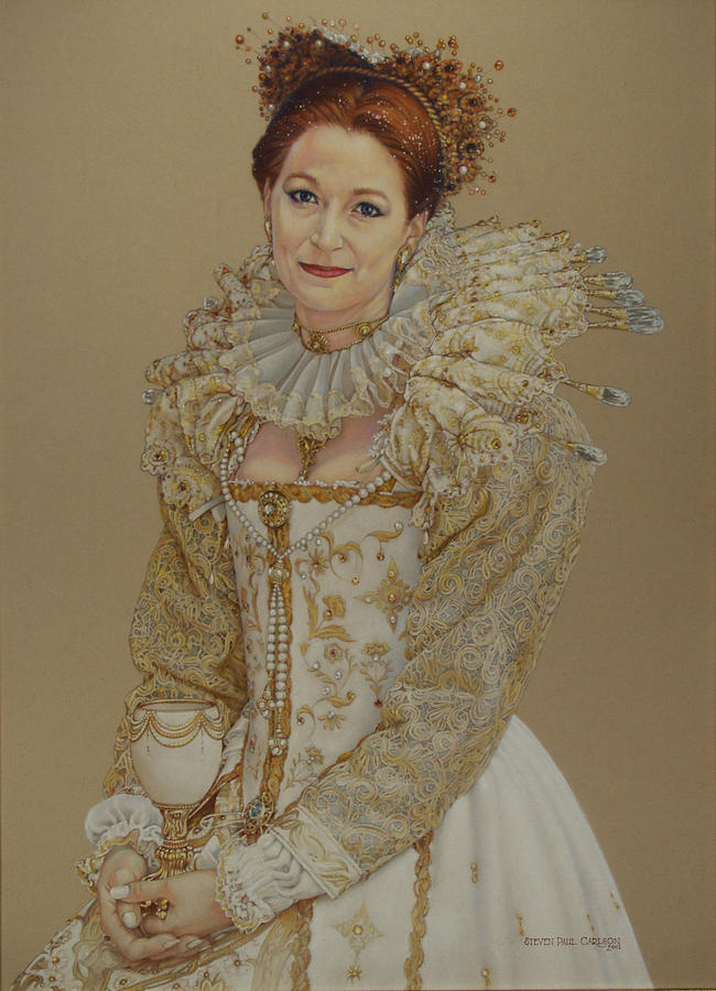 650x900 Renaissance Lady Painting By Steven Paul Carlson - Renaissance Lady Painting