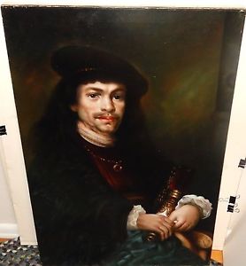 278x300 Original Oil On Canvas Renaissance Man Design Painting Unframed Ebay - Renaissance Man Painting