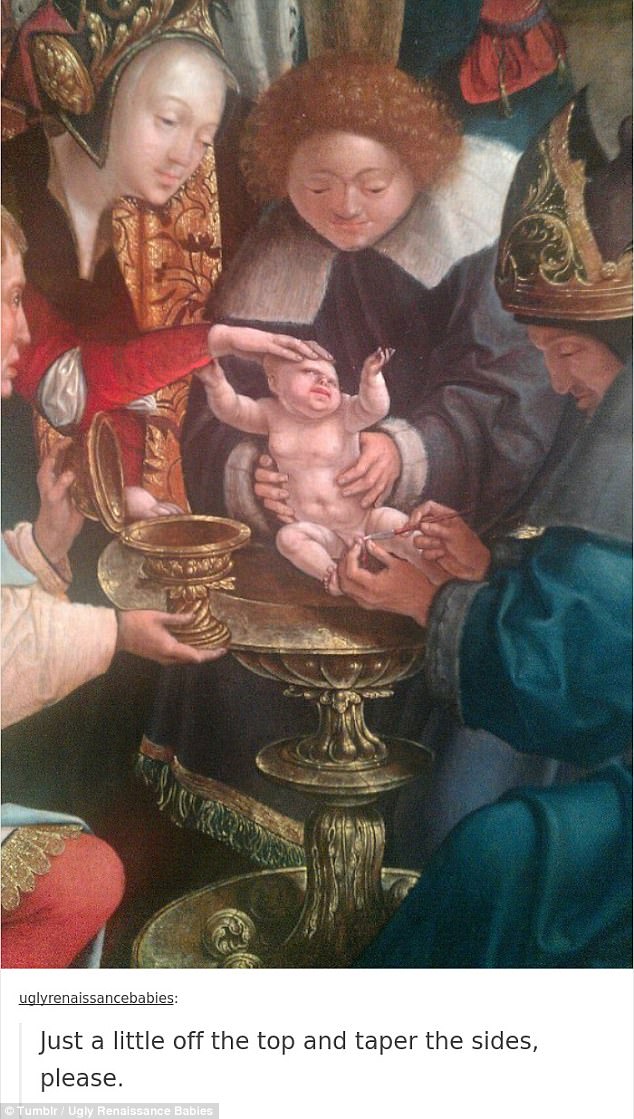 634x1119 Tumblr Dedicated To Ugly Babies In Renaissance Paintings Daily - Renaissance Painting Baby