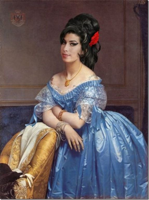 574x773 Amy Winehouse - Renaissance Style Painting