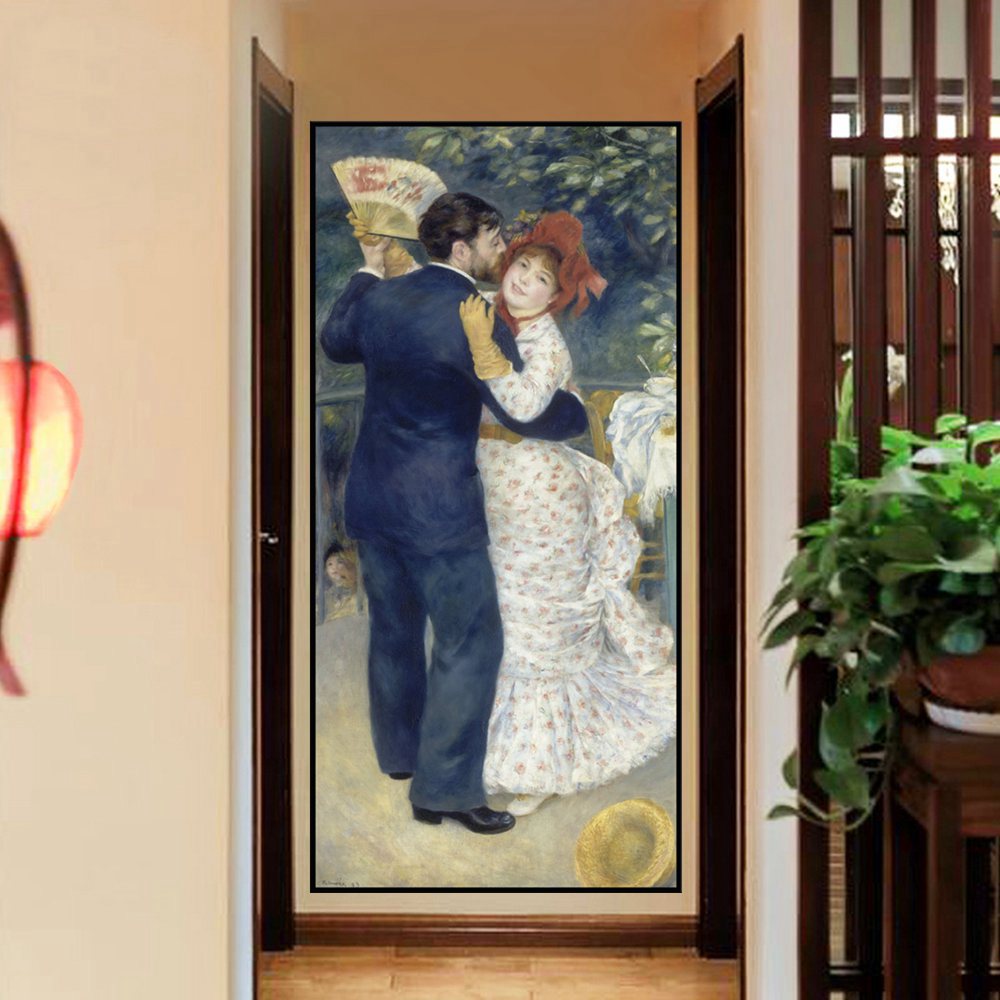 1000x1000 Auguste Renoir Canvas Painting Reproduction Dance - Renoir Dance Painting