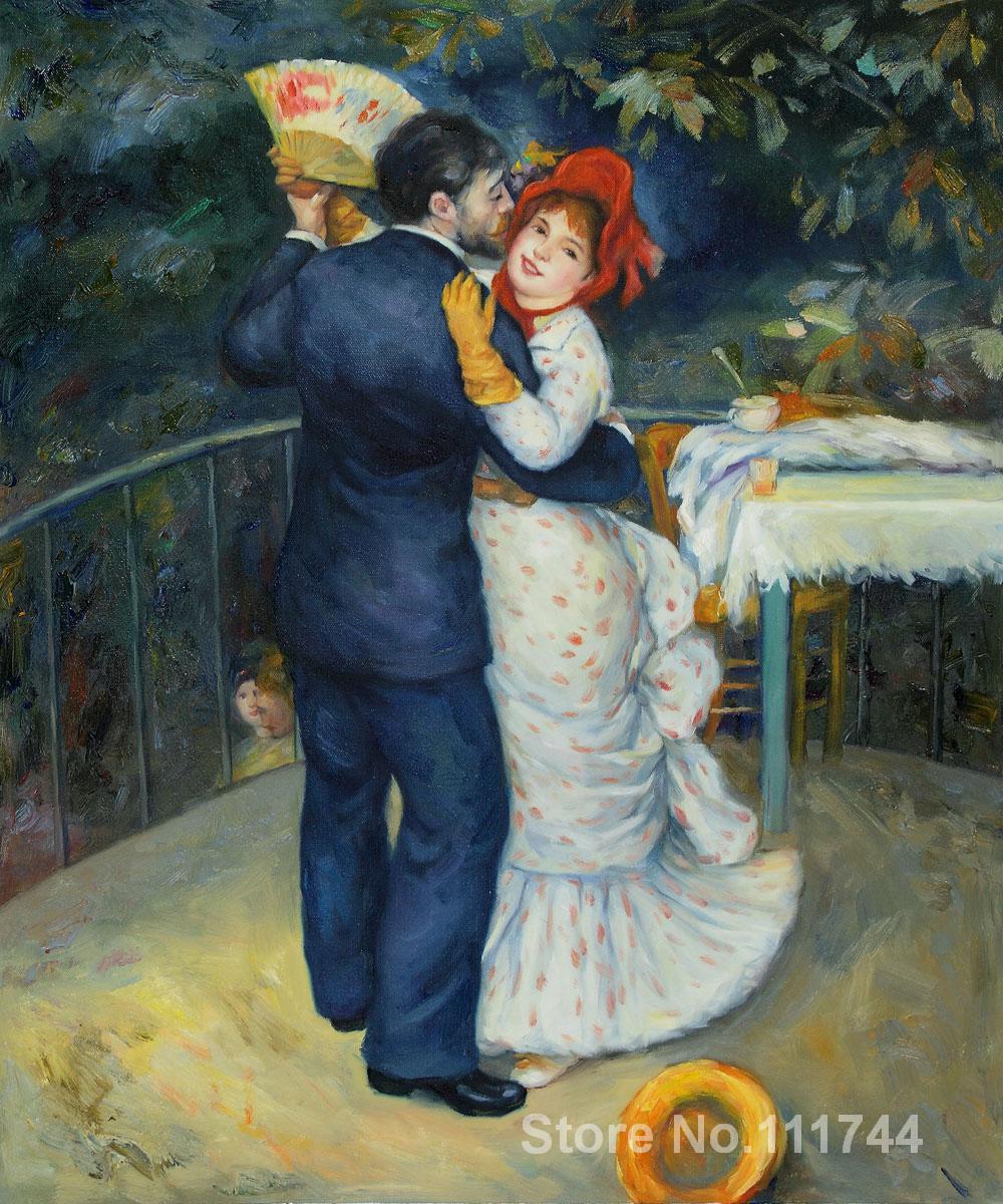 1000x1200 French Impressionists Dance In The Country By Pierre Auguste - Renoir Dance Painting