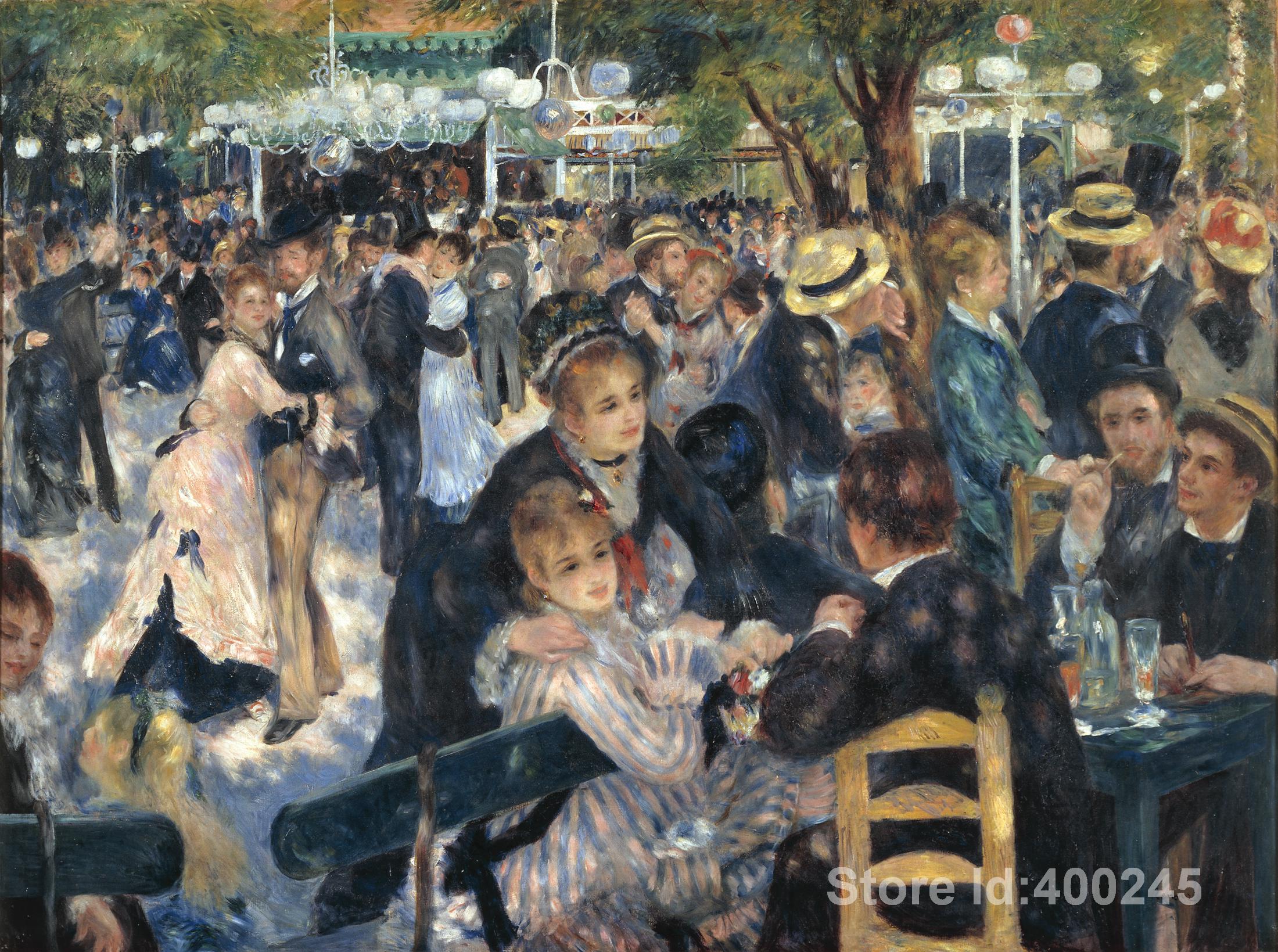 2200x1639 Painting Of People Dance - Renoir Dance Painting