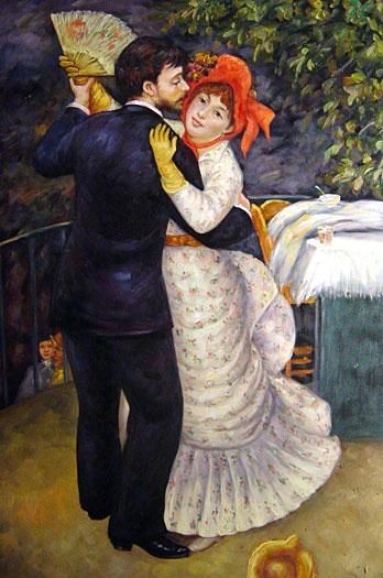 348x525 Country Dance Oil Painting By Renoir - Renoir Dance Painting