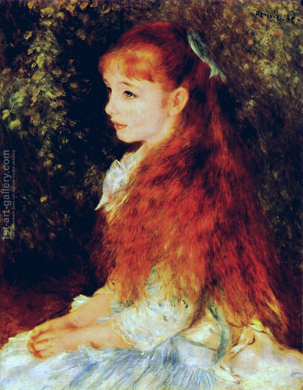 995x1280 Irene Cahen D Anvers Aka Little Irene Pierre Auguste Renoir - Renoir Girl Painting