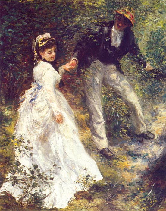 551x700 Pierre Auguste Renoir Oil Painting La Promenade - Renoir Painting