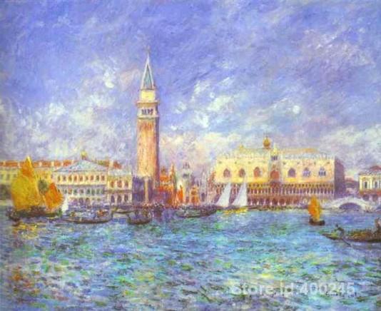 534x436 Pierre Auguste Renoir Paintings Of Doges Palace Venice Modern Art - Renoir Painting