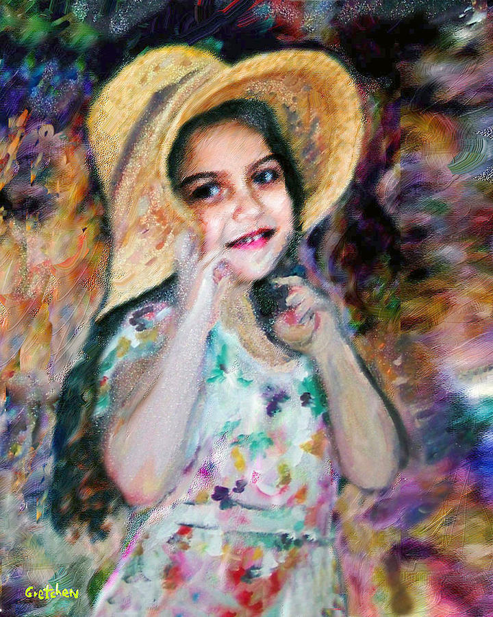 720x900 Renoir Girl Painting By Gretchenart Fineart - Renoir Painting