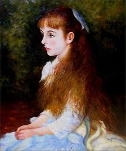 252x300 Renoir Pierre Auguste Mademoiselle Irene Repro Hand Painted Oil - Renoir Painting