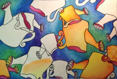 400x270 Rhythm And Repetition Painting Art Lesson Watercolor - Repetition Painting