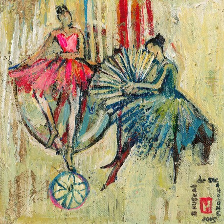 458x458 Unique Artwork La From The Artist Baubeau De - Repetition Painting