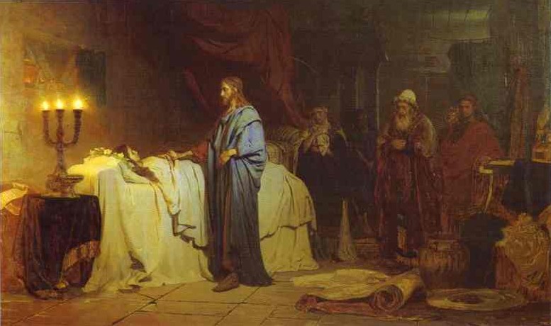 777x460 Ilya Repin Raising Of Jairus' Daughter - Repin Painting