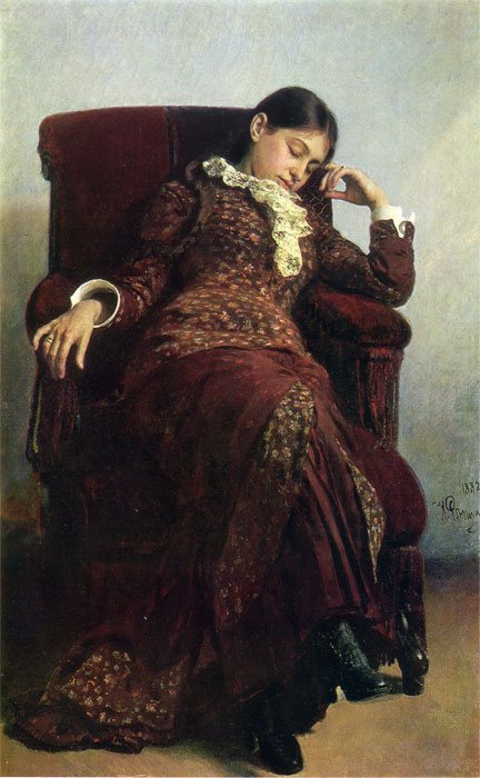 432x700 Rest, 1882 - Repin Painting