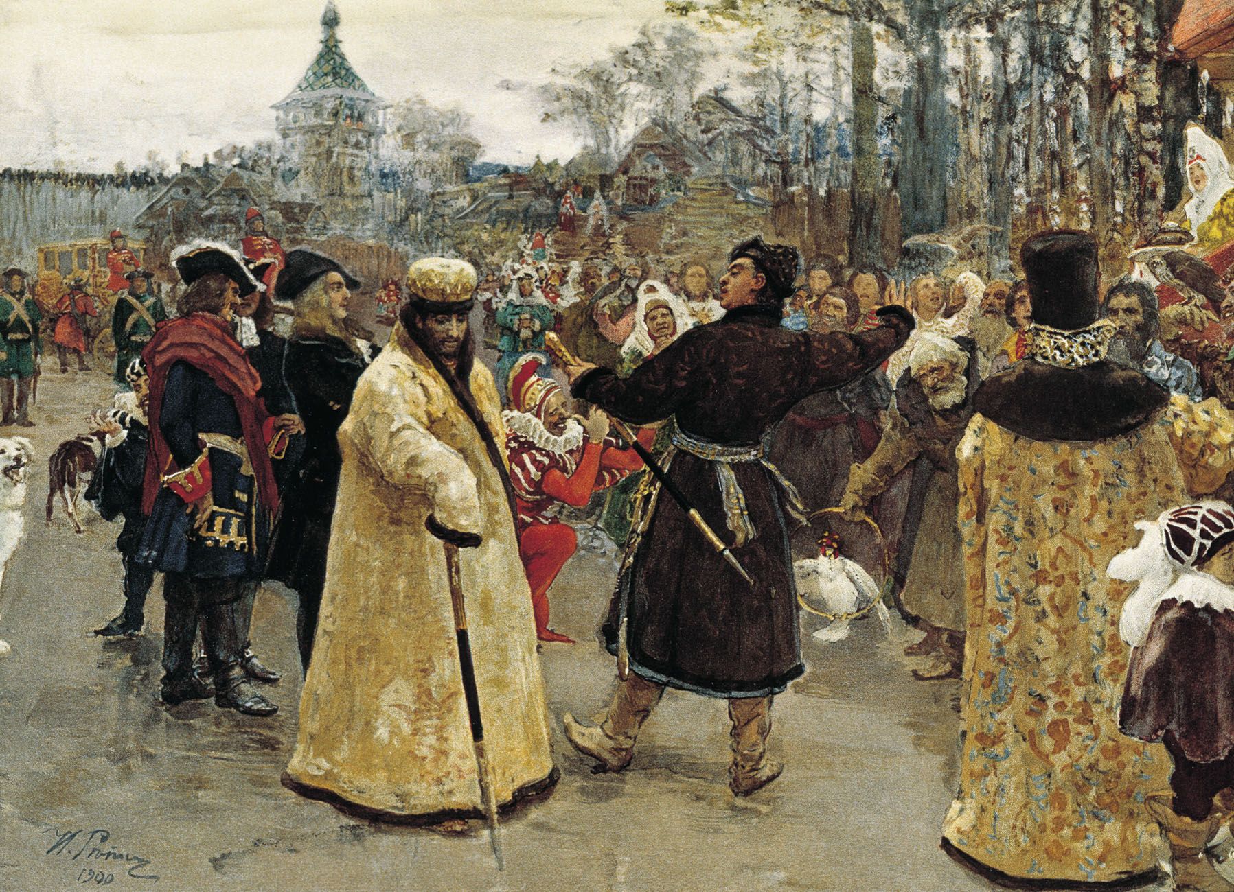 1797x1300 Two Tsars By I.repin (1900, Grm) - Repin Painting