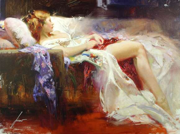 580x432 Pino Sweet Repose Painting - Repose Painting