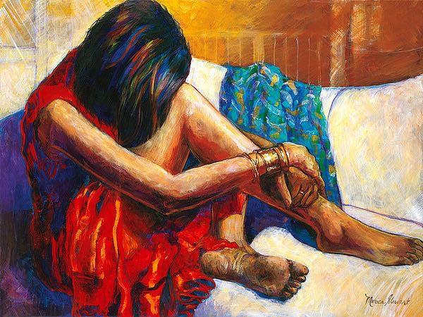 600x450 Repose By Monica Stewart (Art Print - Repose Painting