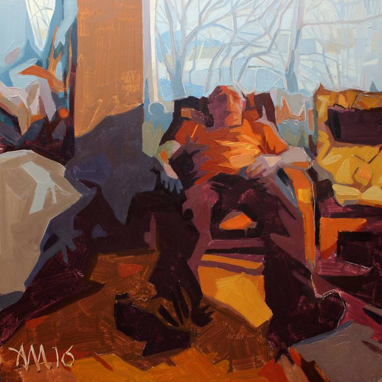 770x770 Saatchi Art In Repose Painting By Andrew Mirzoian - Repose Painting