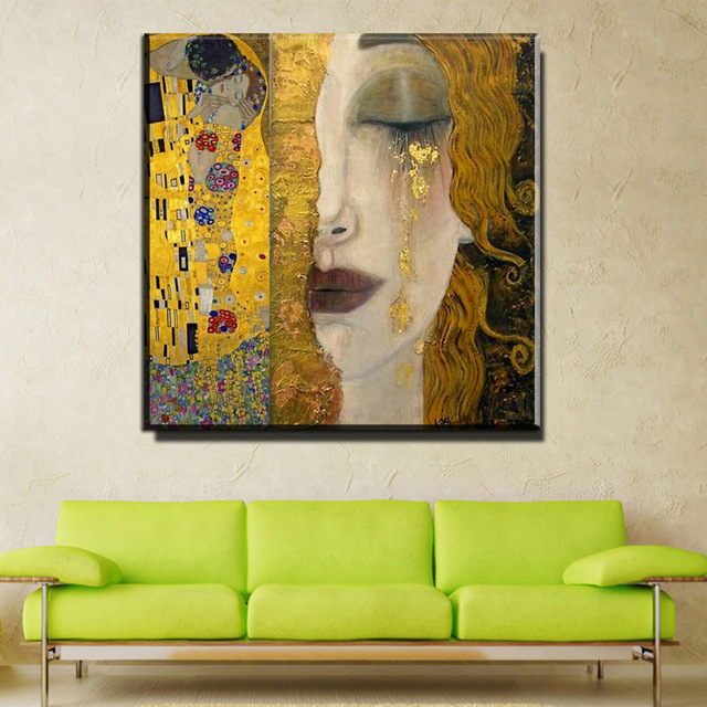640x640 Golden Tears Gustav Klimt Paintings Reproduction Oil On Canvas - Reproduction Oil Painting On Canvas