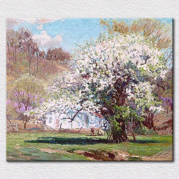 600x600 Beautiful Tree Oil Painting Decorative Canvas Art For Bedroom - Reproduction Oil Painting On Canvas