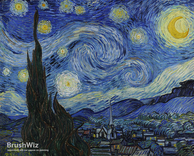 800x641 The Starry Night By Vincent Van Gogh - Reproductions Of Famous Painting