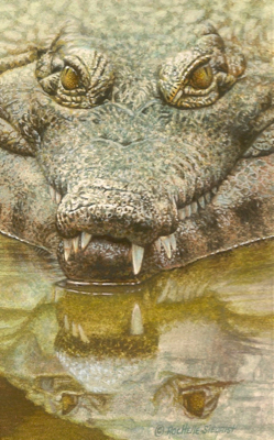 249x400 Reptile Painting Uncomfortably Menacing By Rachelle Siegrist - Reptile Painting