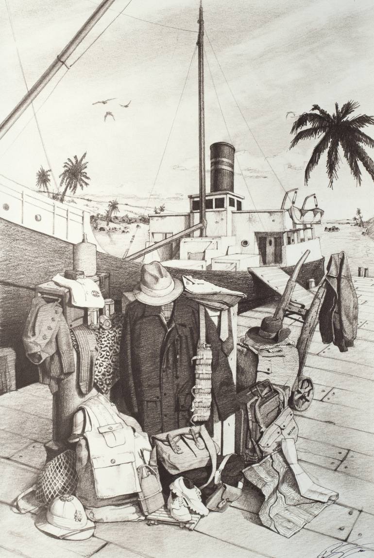 770x1148 Saatchi Art Banana Republic Bw Pre Painting (Edition Of 2 - Republic Painting