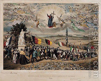 400x319 Universal Democratic And Social Republic, 1848 Frederic Sorrieu - Republic Painting