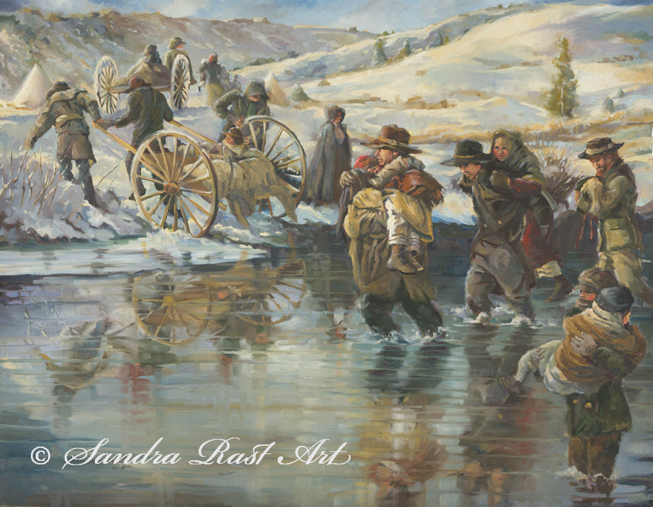 950x738 Sweet Water Rescue Of 1856 - Rescue Painting