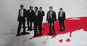 300x158 Reservoir Dogs 40x16 Pop Art Style Oil Painting,not A Print - Reservoir Dogs Painting