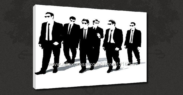 640x331 Reservoir Dogs Iconic Movie Canvas Pop Art Poster Many To Choose - Reservoir Dogs Painting