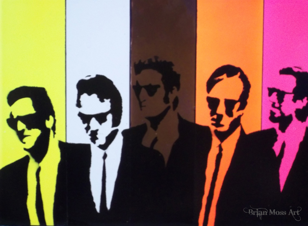 1000x734 Reservoir Dogs Stencil By Brianmossart - Reservoir Dogs Painting