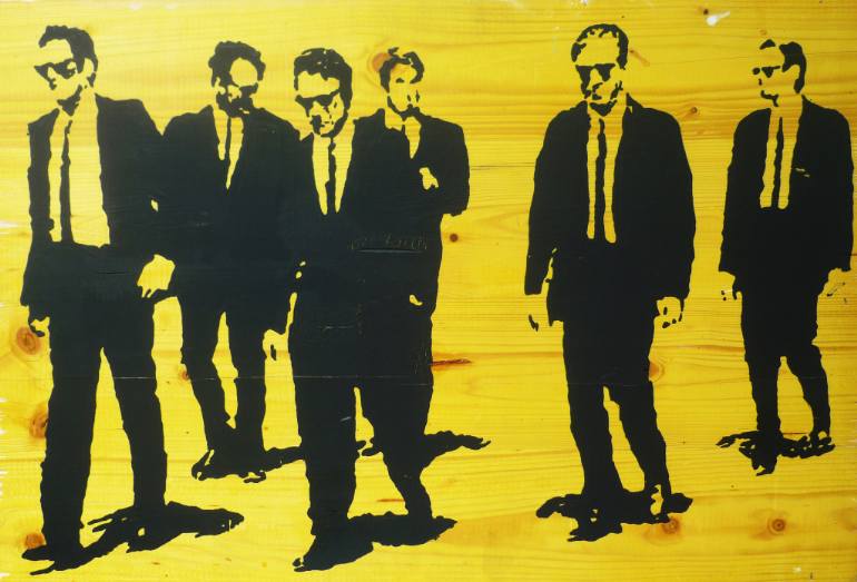 770x523 Saatchi Art Reservoir Dogs.txt Painting By Fabrizio Musa - Reservoir Dogs Painting