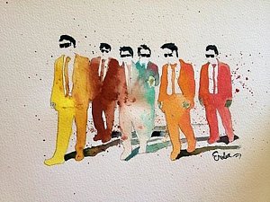 300x225 Quentin Tarantino Paintings Fine Art America - Reservoir Dogs Painting