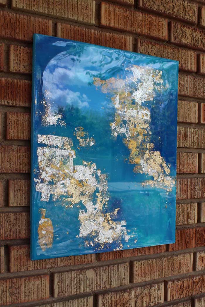 700x1050 Canvas Gold Leaf High Gloss Resin Painting - Resin Painting